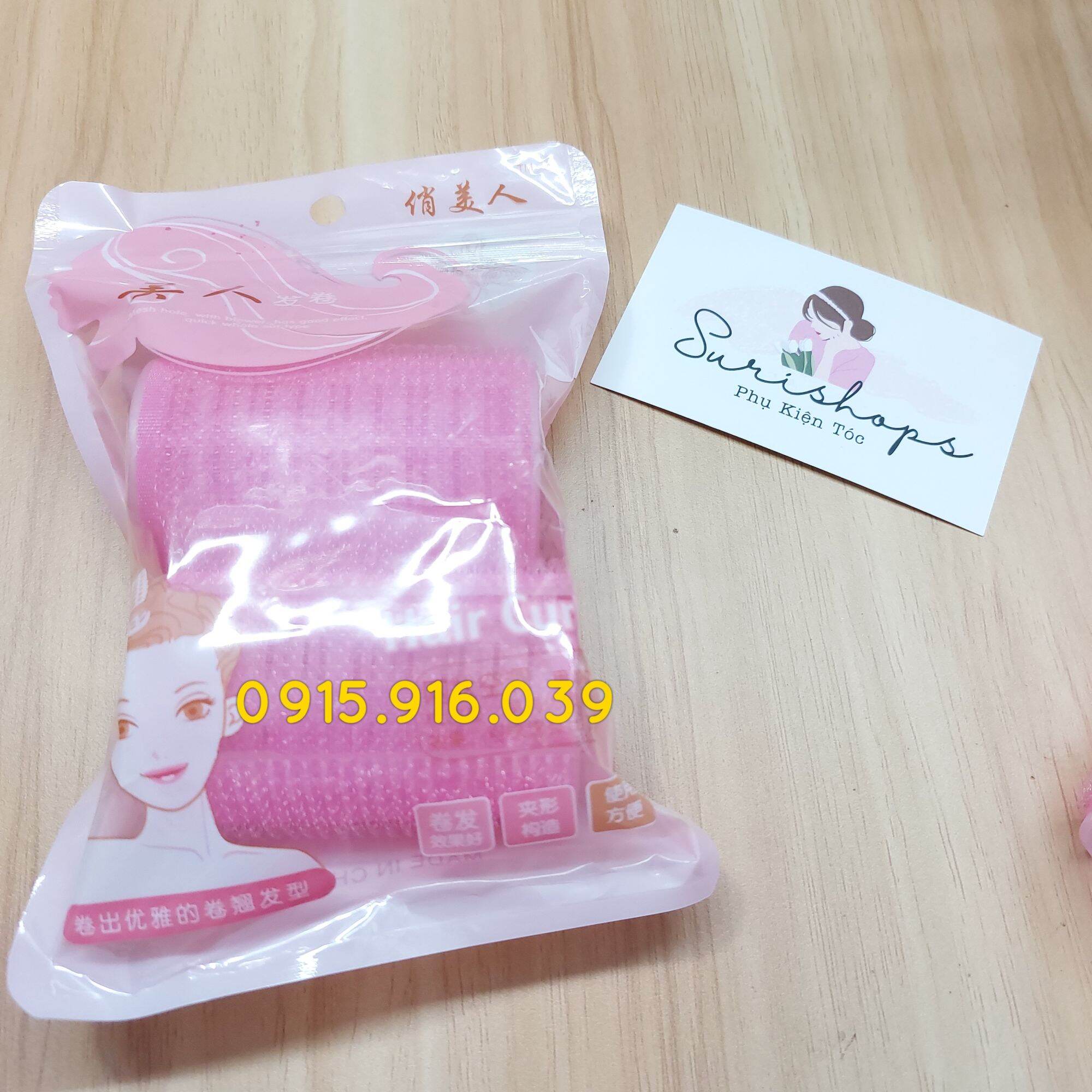 2 Lô Cuốn Tóc, Combo 2 Lô Cuốn Tóc Tự Dính 2 Lớp
