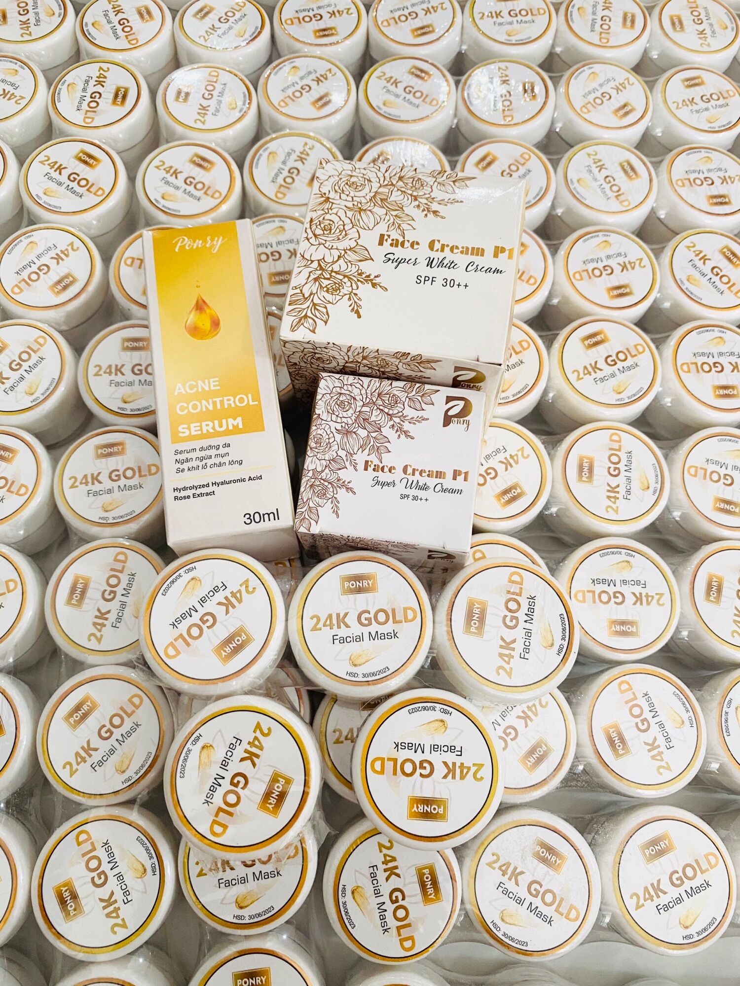 Combo Serum HA Kem Face P1 ( pỏny Tặng kèm TTBC  )