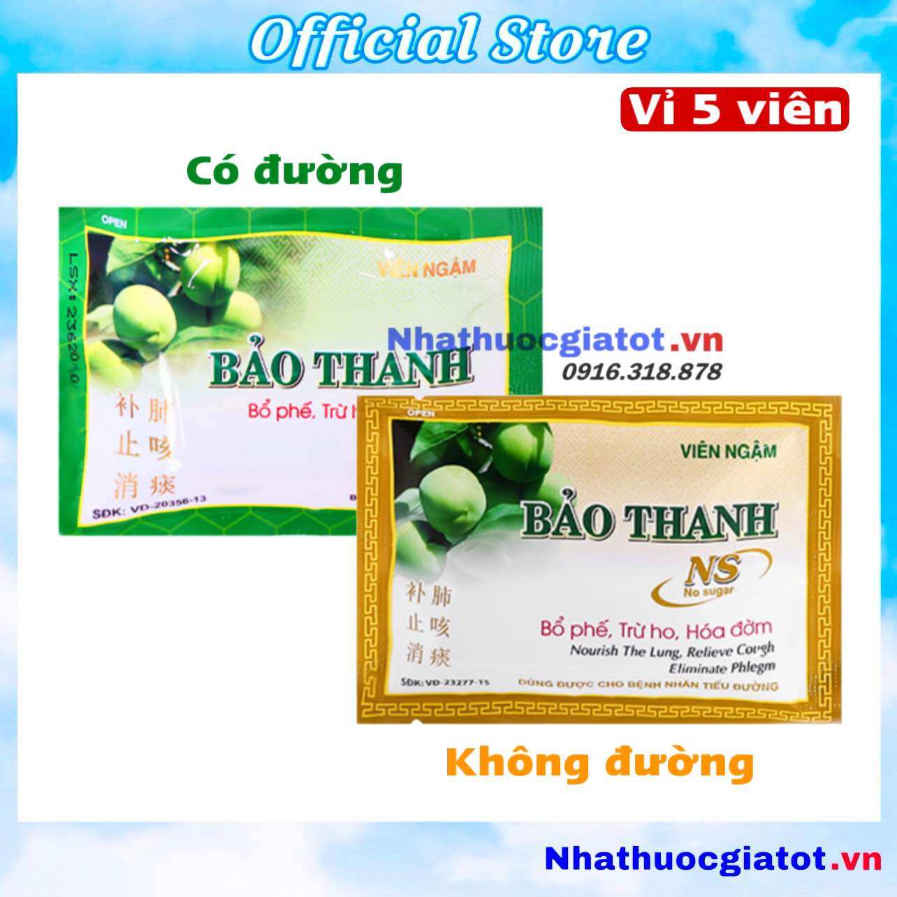 Viên ngậm ho bảo thanh