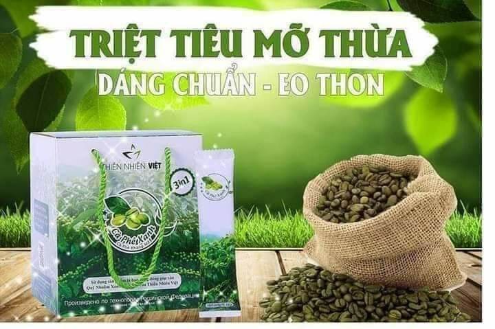 Cafe xanh giảm cân kháng mỡ