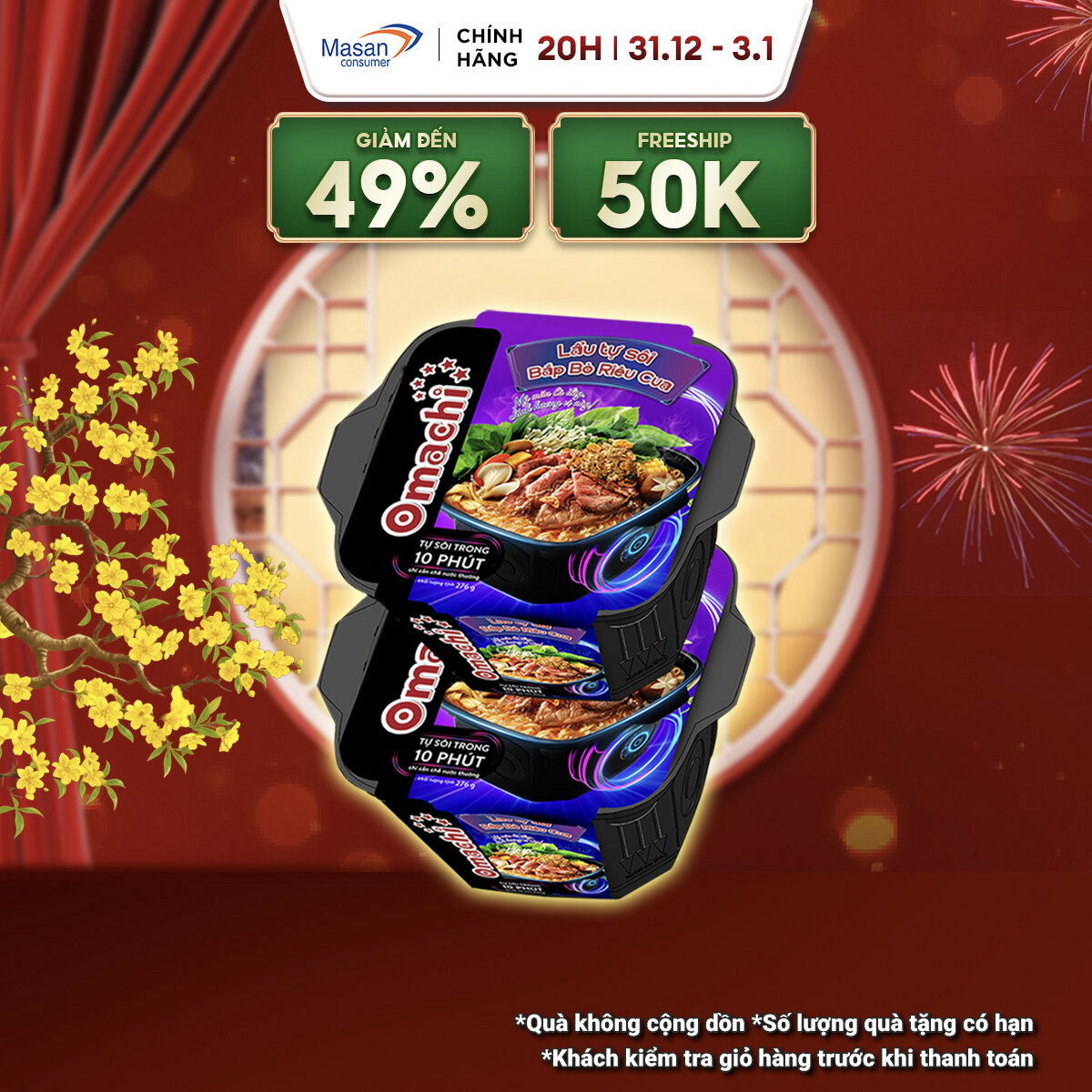   Date 02.2026  Chọn Vị  Combo 2 Hộp Omachi Lẩu Tự Sôi  Mẫu Bao Bì Giao Ngẫu Nhiên  