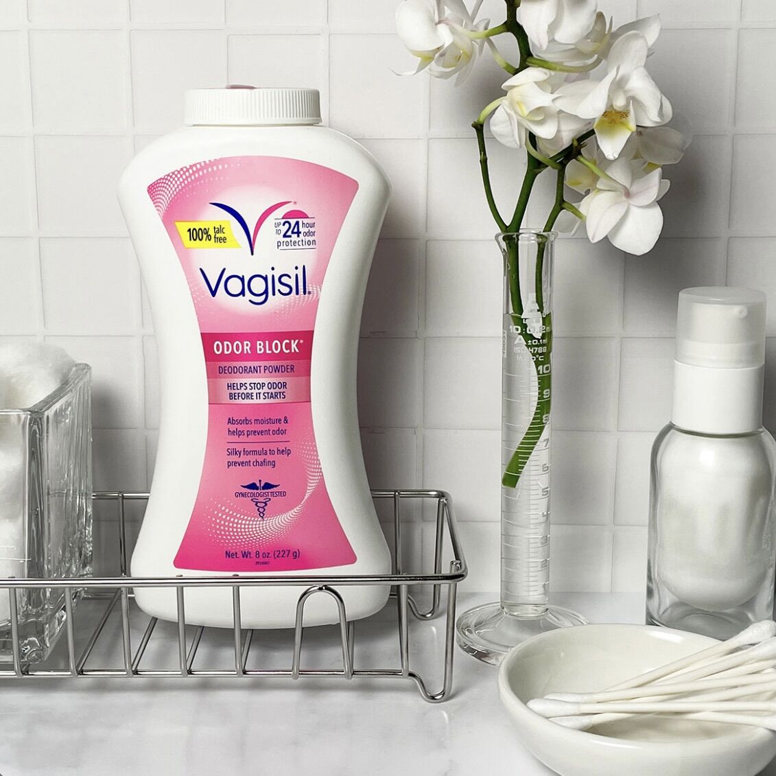 [AUTH-ĐỦ BILL] PHẤN RÔM MỚI (HỒNG) CHO CÔ BÉ VAGISIL DEODORANT POWDER ODOR BLOCK