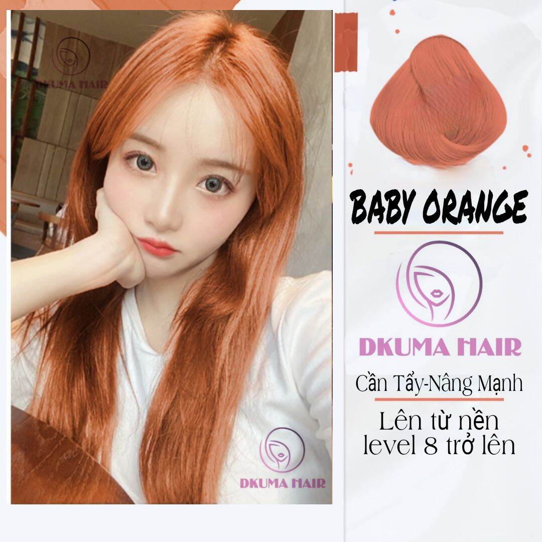 Màu nhuộm baby orange dkumahair