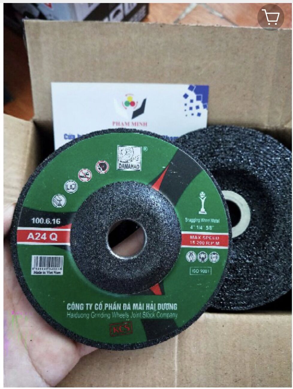 Đá mài bavia Hải Dương 100 mm combo 10 viên .