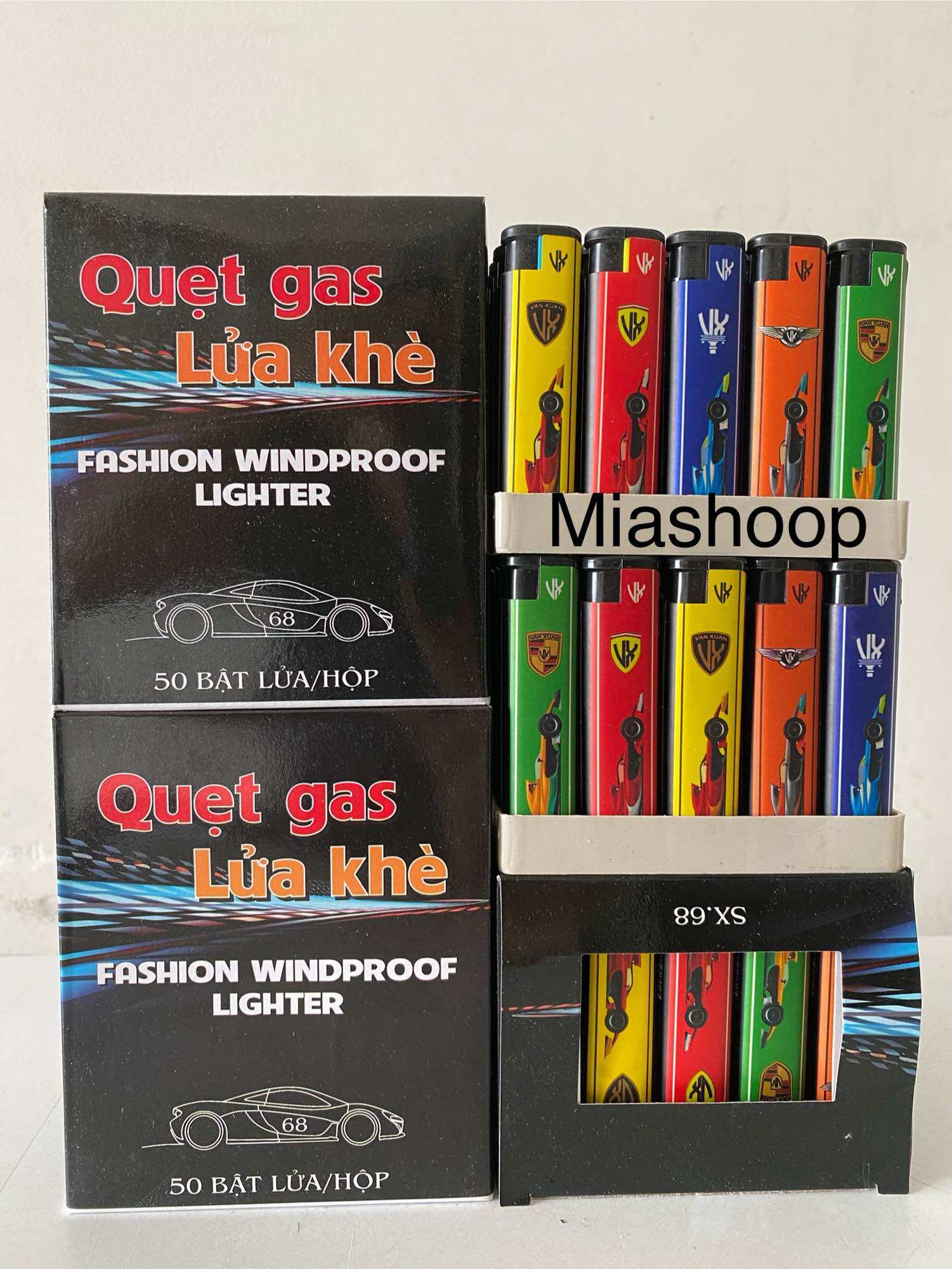 Plastic Shell Lighters, Box of 50 Pieces