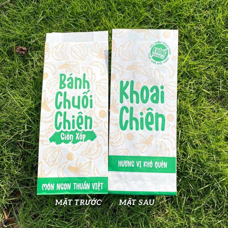 100 Túi Giấy Đựng Bánh Chuối Chiên