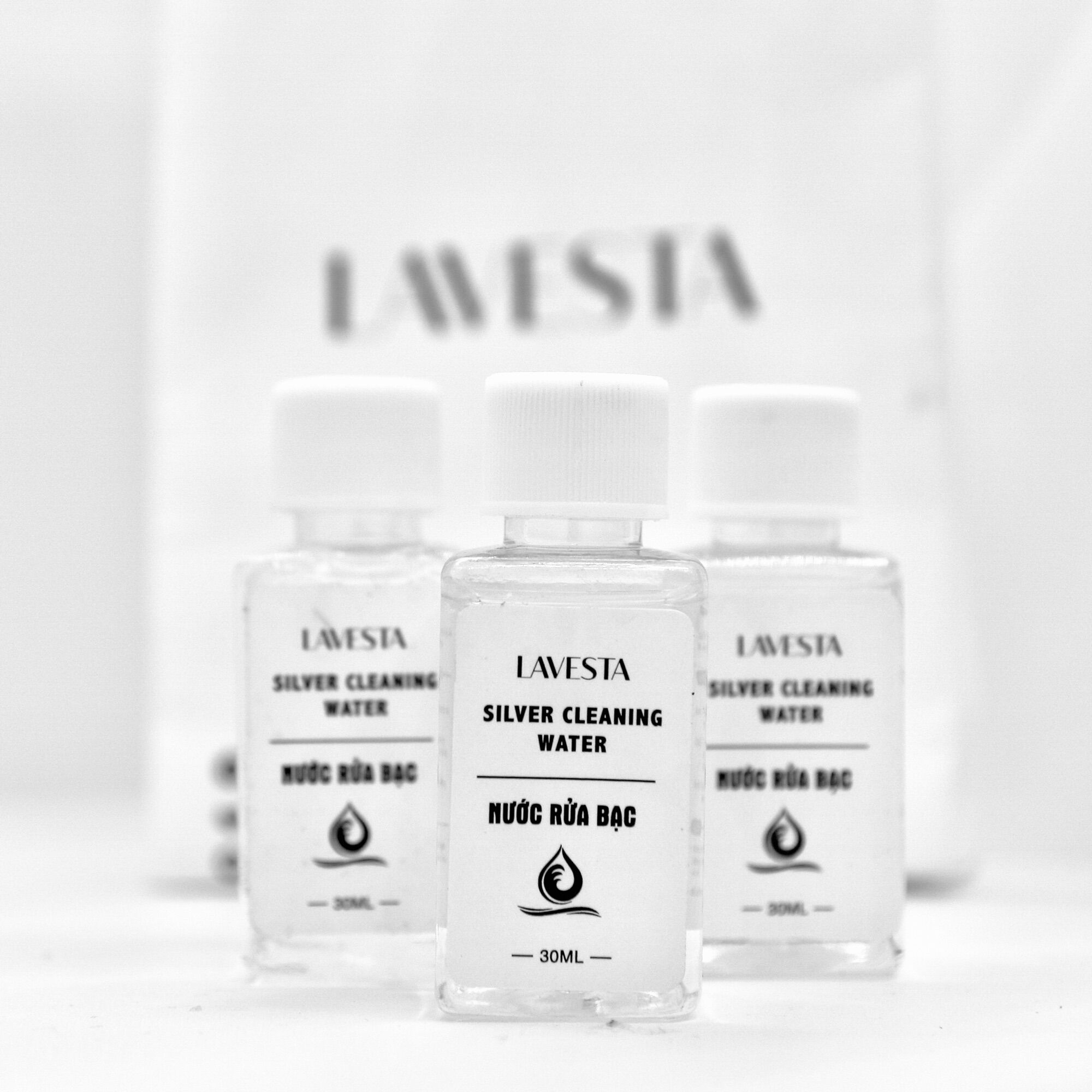 Nước rửa bạc Lavesta, dung dịch làm sáng bóng trang sức bạc - Lọ 30ml
