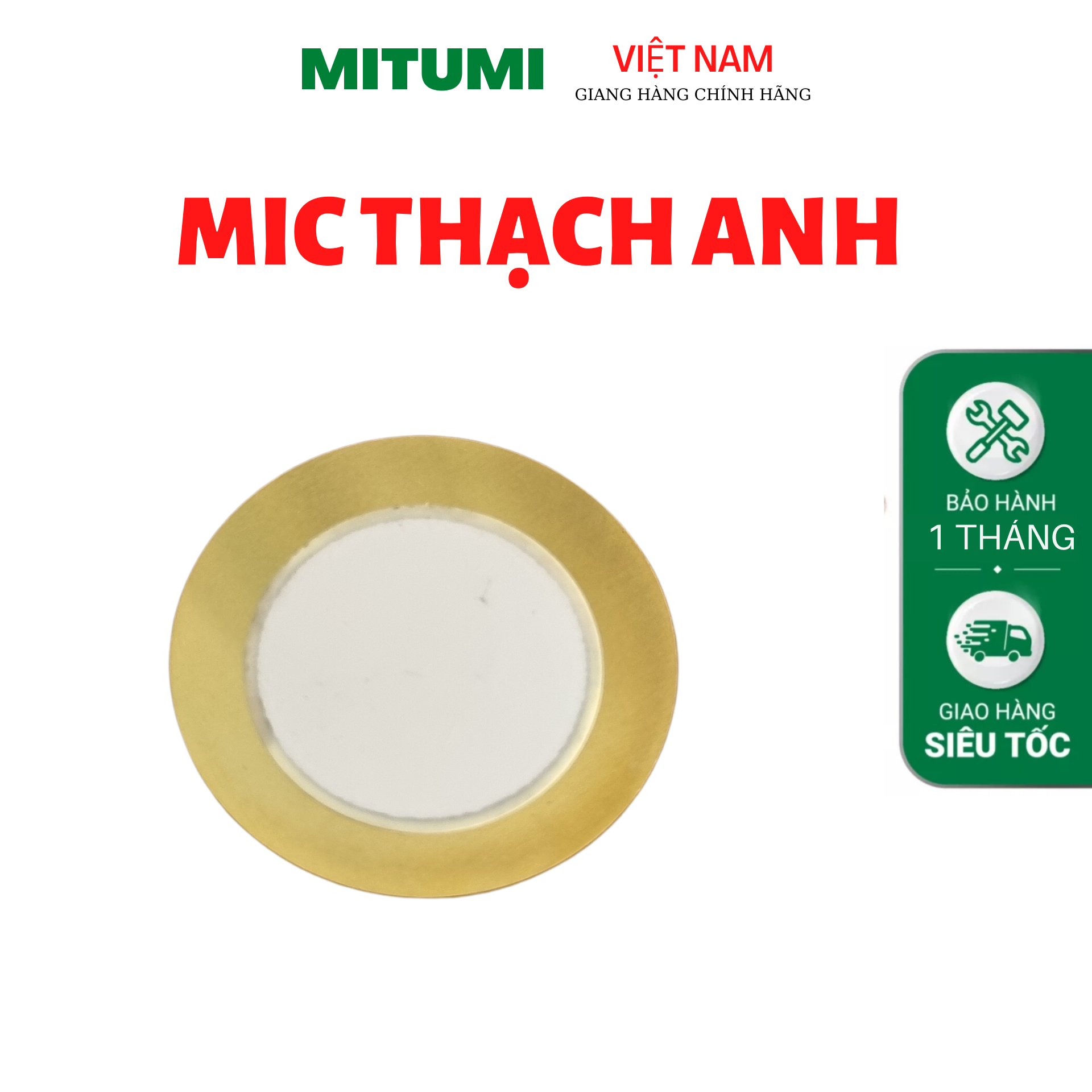 Combo 5 x Thạch anh - Micro cho nhạc cụ dân tộc - Tranh / Kìm / Sến / Cò Đủ Size 35mm - 25mm - 15mm