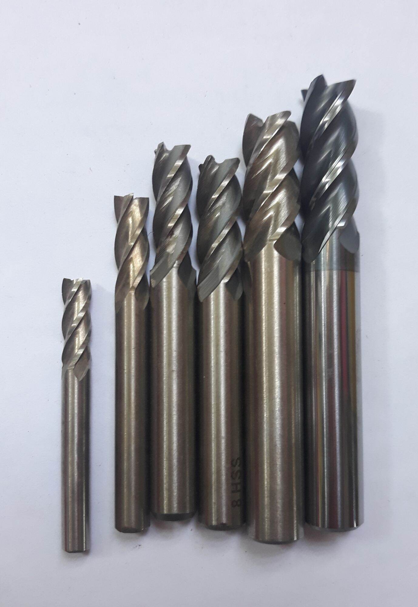 Mũi phay ngón, mũi phay thẳng sắt, inox