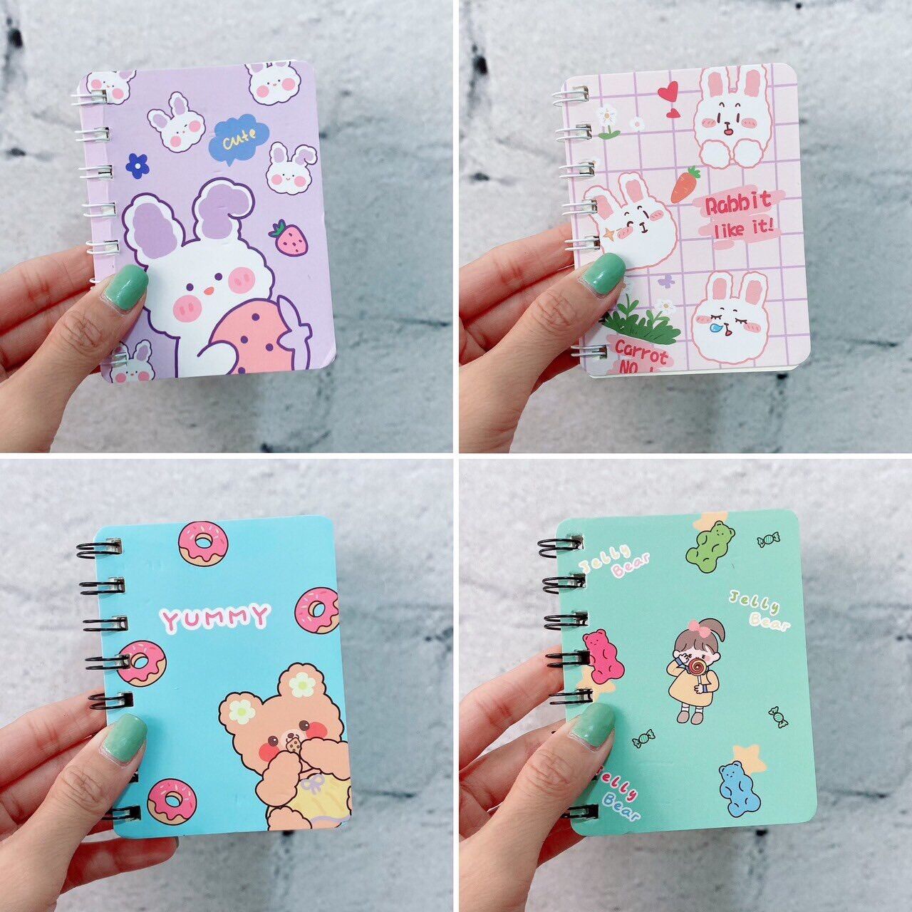 Sổ lò xo A7 nhiều hình dễ thương