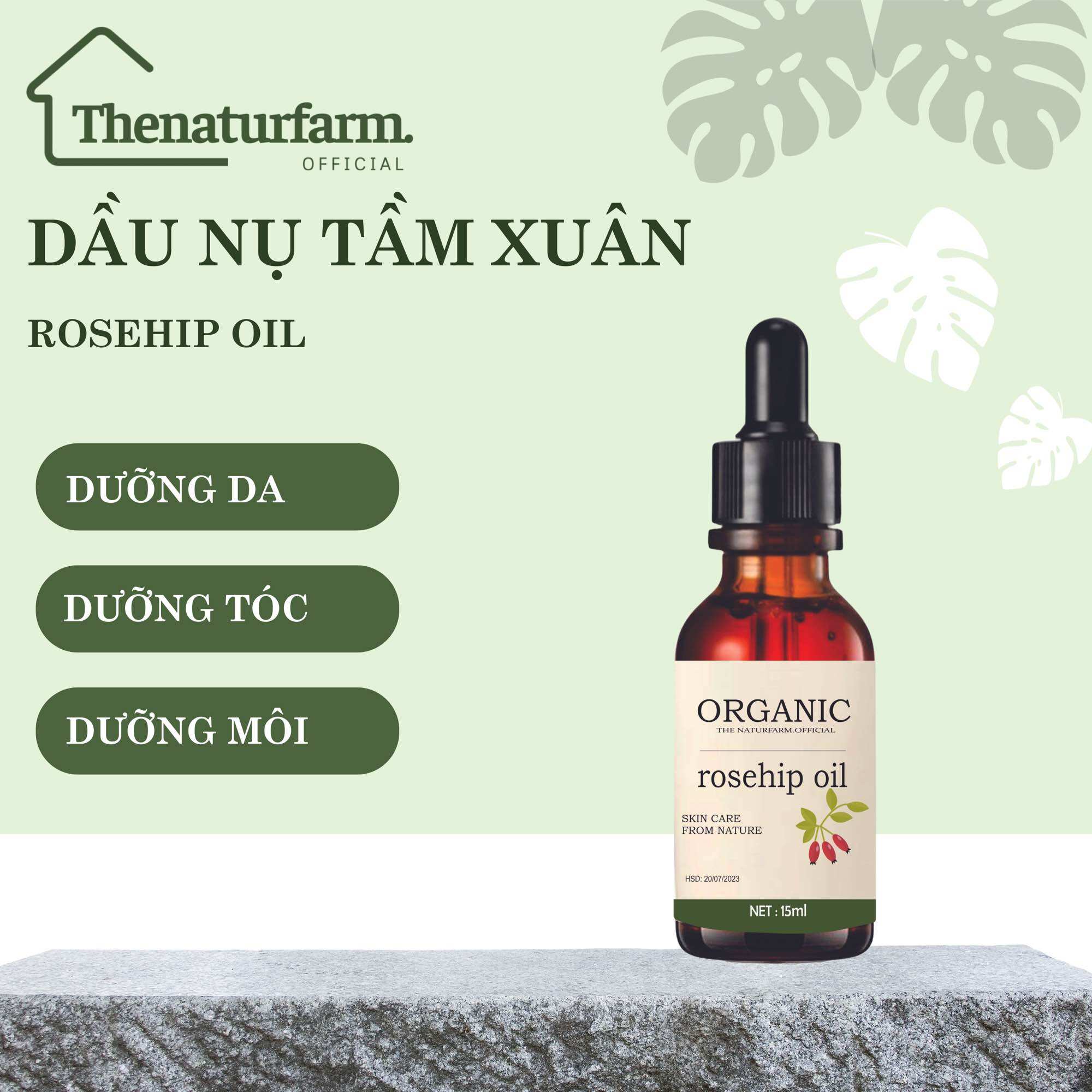 Dầu nụ tầm xuân organic 15ML siêu dưỡng da