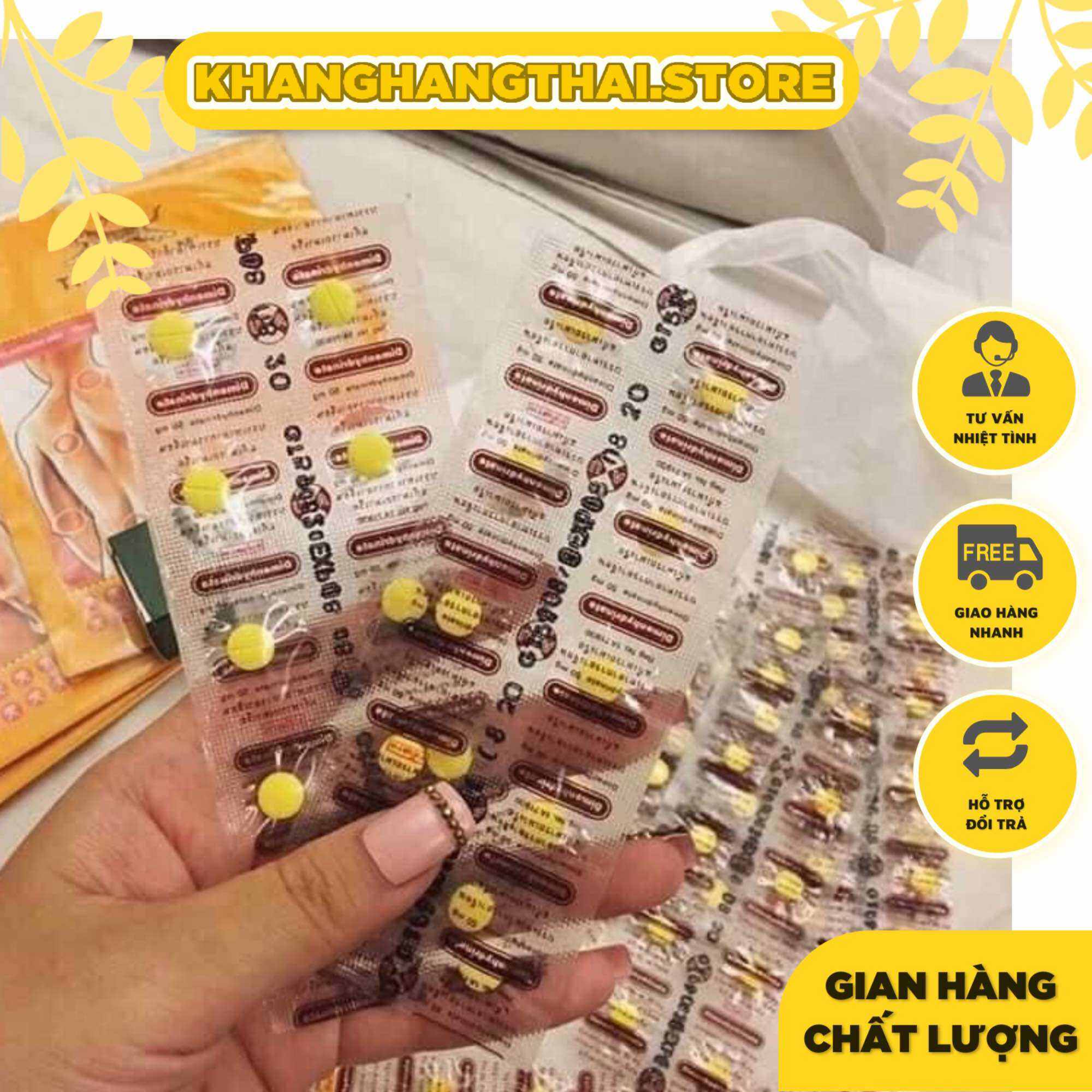 Set 30viên chống say xe thái lan