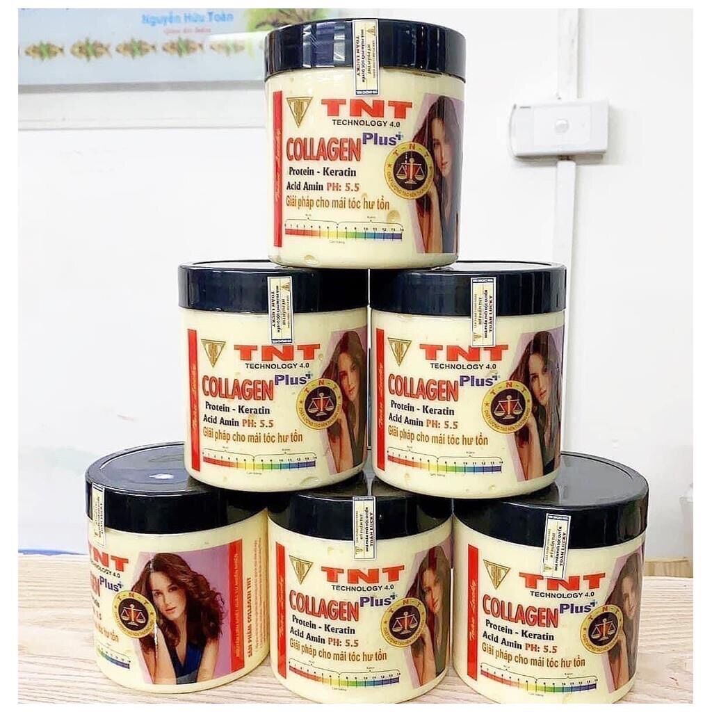 Phục Hồi Tóc TNT Collagen Chính Hãng, Dầu Hấp TNT Collagen 500ml