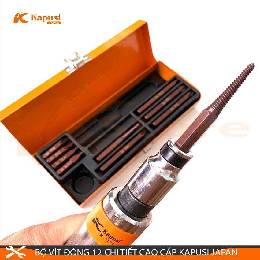 BỘ VÍT ĐÓNG 12 CHI TIẾT KAPUSI