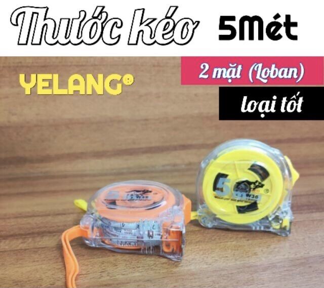 Thước 2 mặt Yelang , thước dây trong 5M👌🏼👌🏼👌🏼