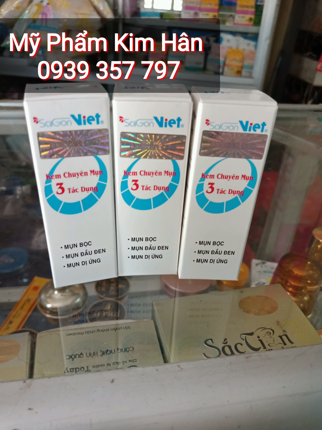 Kem  mụn 3 tác dụng Sài Gòn Việt ,