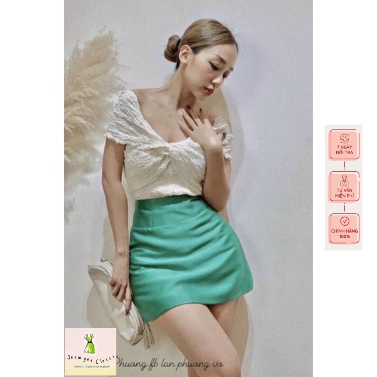 Áo trễ vai, áo tiểu thư cách điệu siêu xinh S99