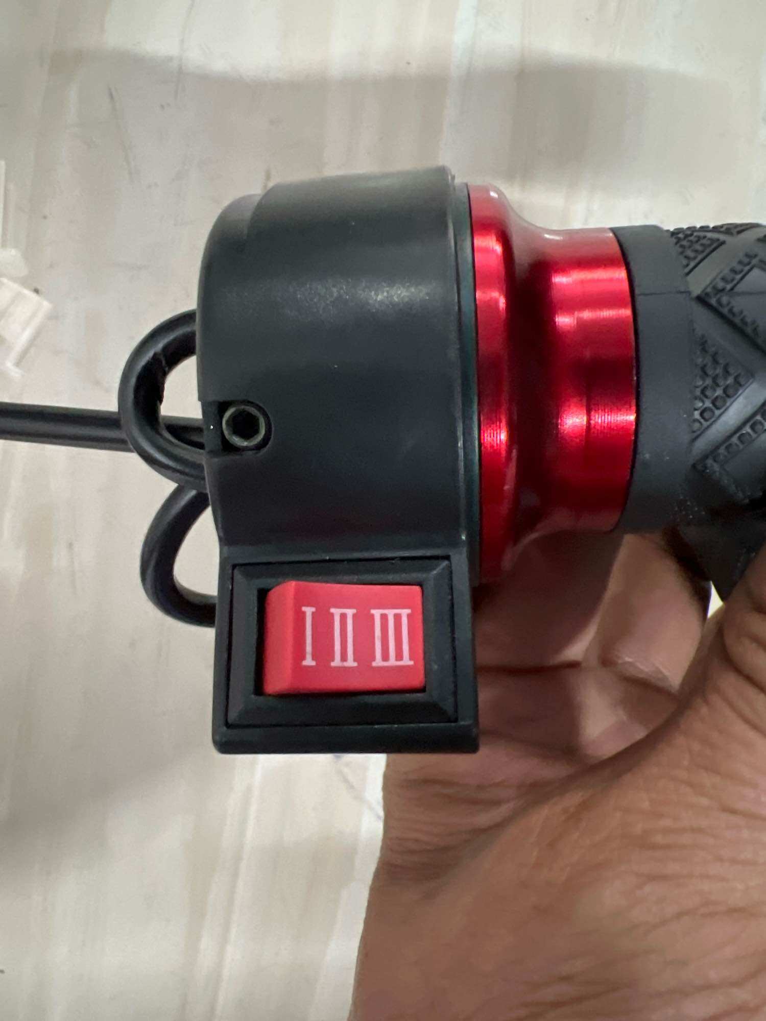 tay ga xe đạp điện bọc nhôm 3 tốc độ