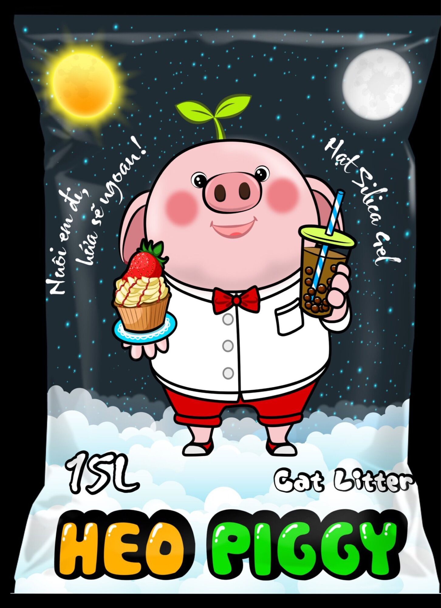 Cát vệ sinh Heo Piggy 15 Lit Mùi Coffee