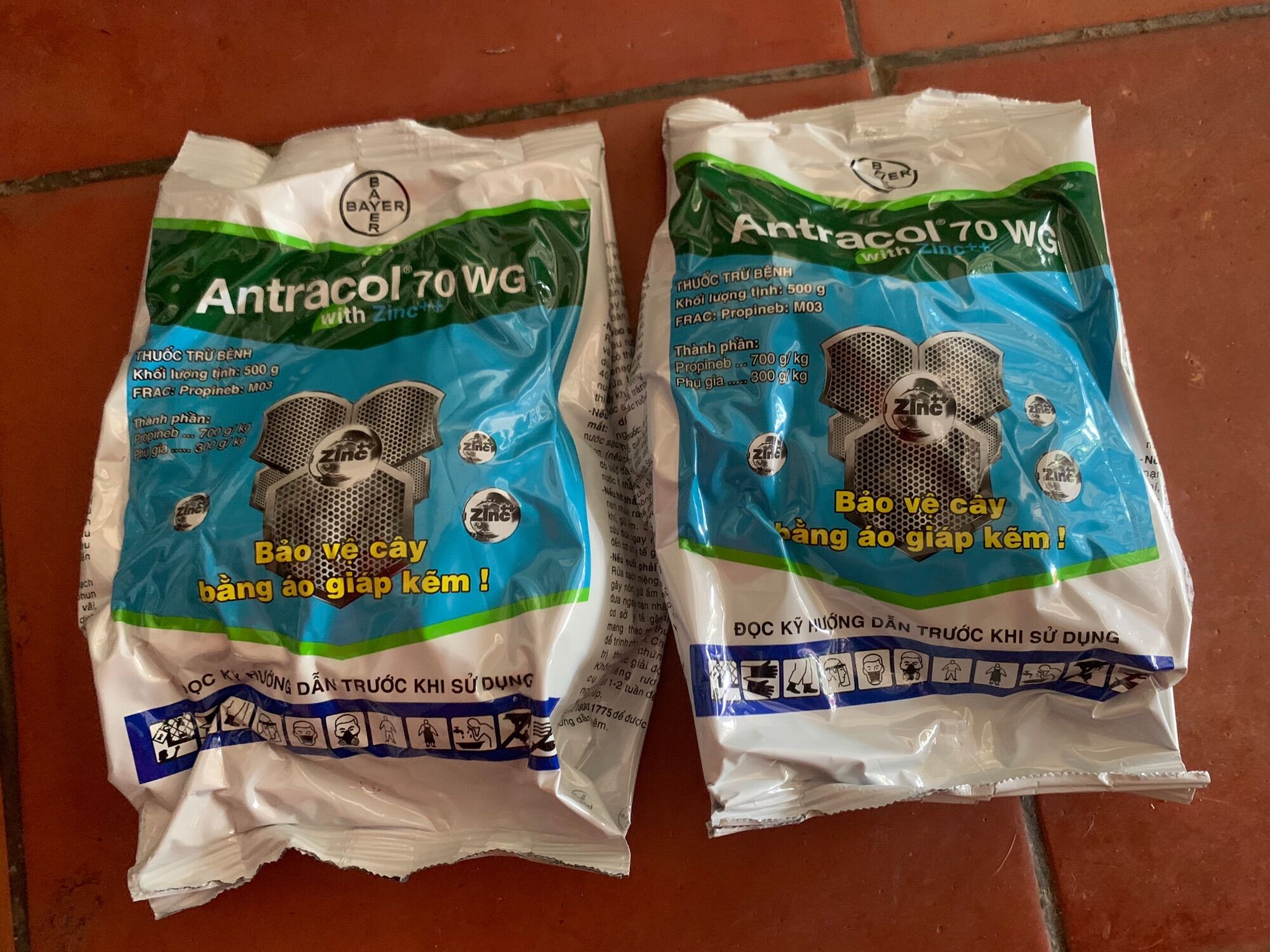 Antracol gói 500g dạng cớm thương hiệu Bayer