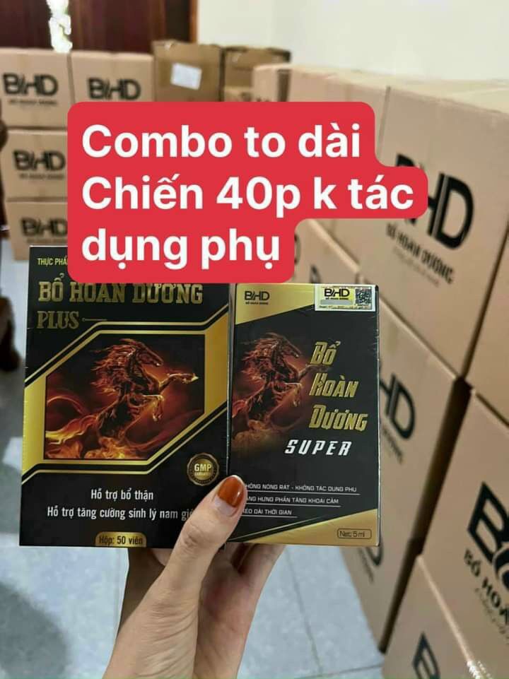 Combo bổ hoàn dương plus + xịt bổ hoàn dương