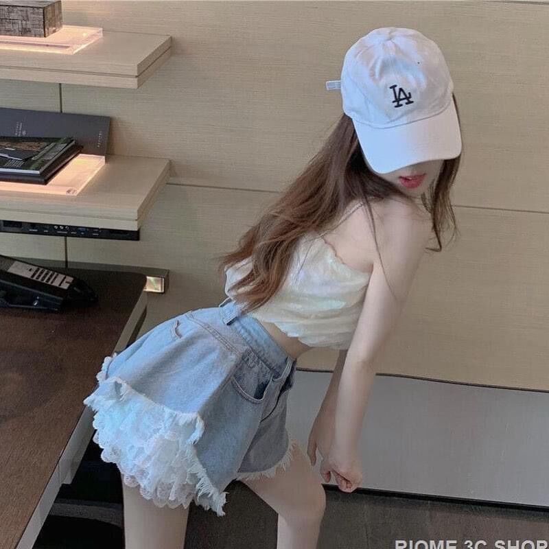[HCM][2 món] Set Quần Short Jeans phối ren