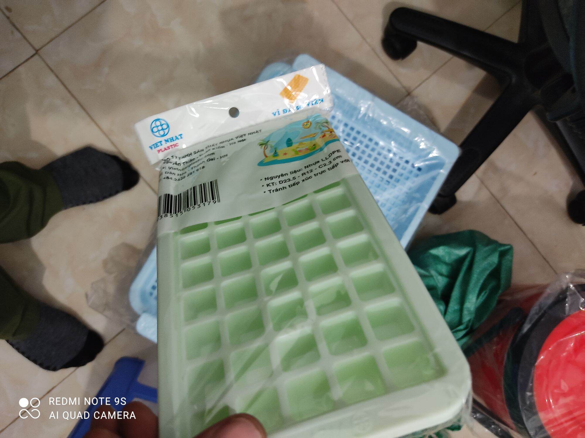 vỉ đá vuông 78 viên / khay làm đá
