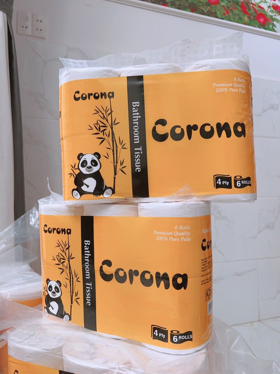 khăn giấy cuộn   Corona 6 cuộn  - 1 lốc