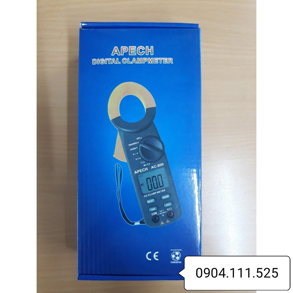 [HCM]Ampe kìm đo dòng AC APECH AC-801 (600A)