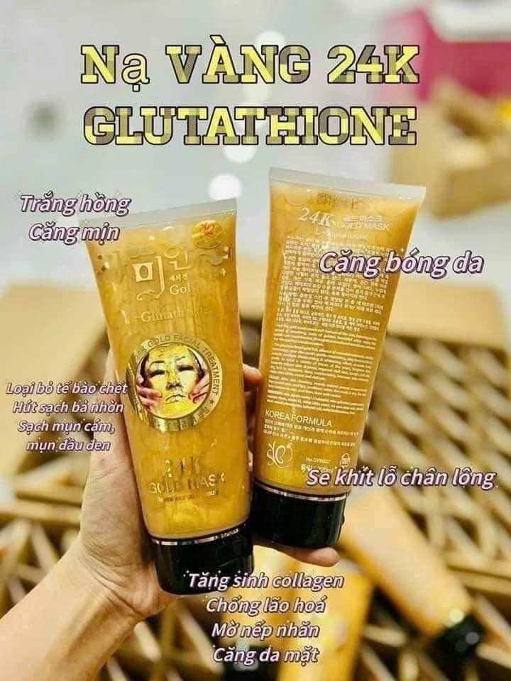 Nạ vàng 24k Glutathione chuẩn Thái Lan giúp da căng bóng láng mịn