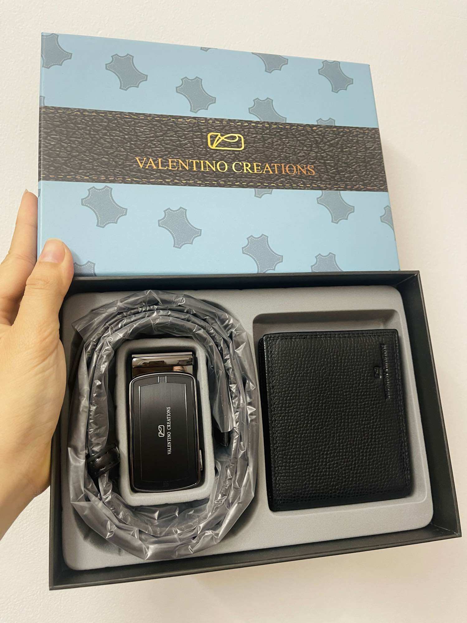 Sét Ví nịt Valentino Creations Authentic sale