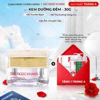 Kem dưỡng da ban đêm Sắc Ngọc Khang 30g dưỡng da trắng sáng mịn màng đồng thời làm mờ sạm nám, tàn nhang, ngăn ngừa lão hóa II