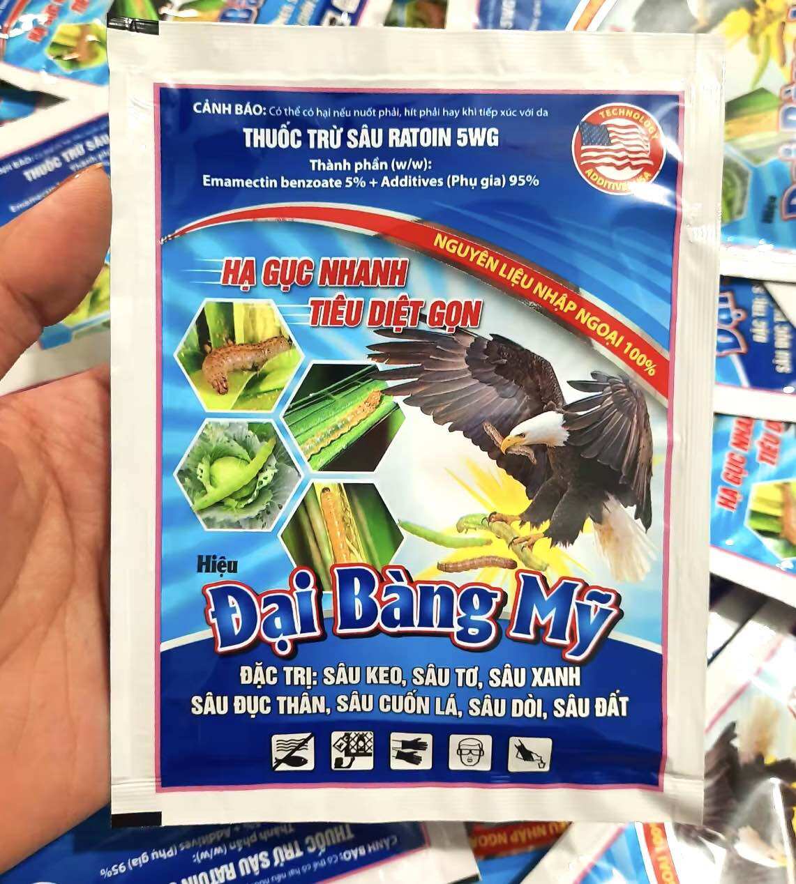   Combo 10 gói  Trừ sâu sinh học ĐẠI BÀNG MỸ  10g  