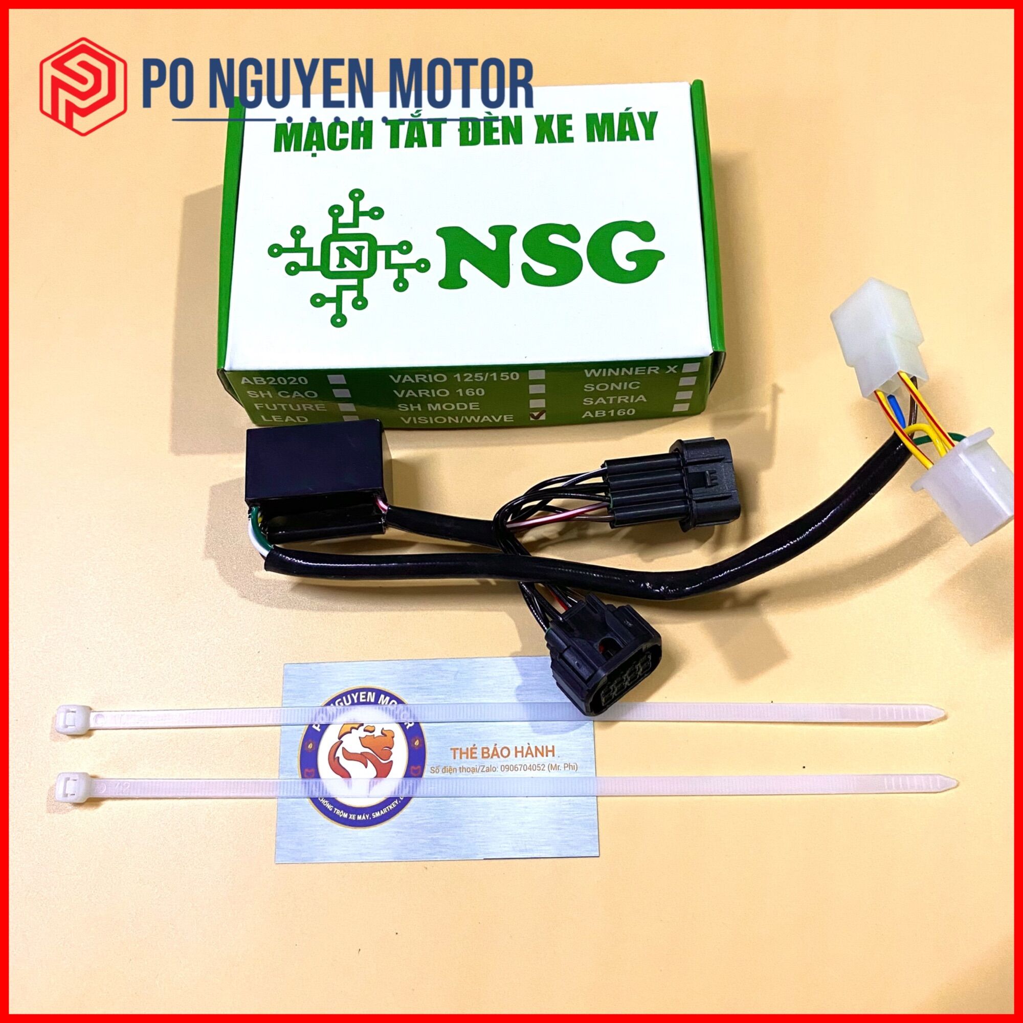 [HCM]MẠCH TẮT MỞ ĐÈN HONDA SONIC 150  (SỬ DỤNG NÚT ĐỀ ĐỂ KHIỂN))