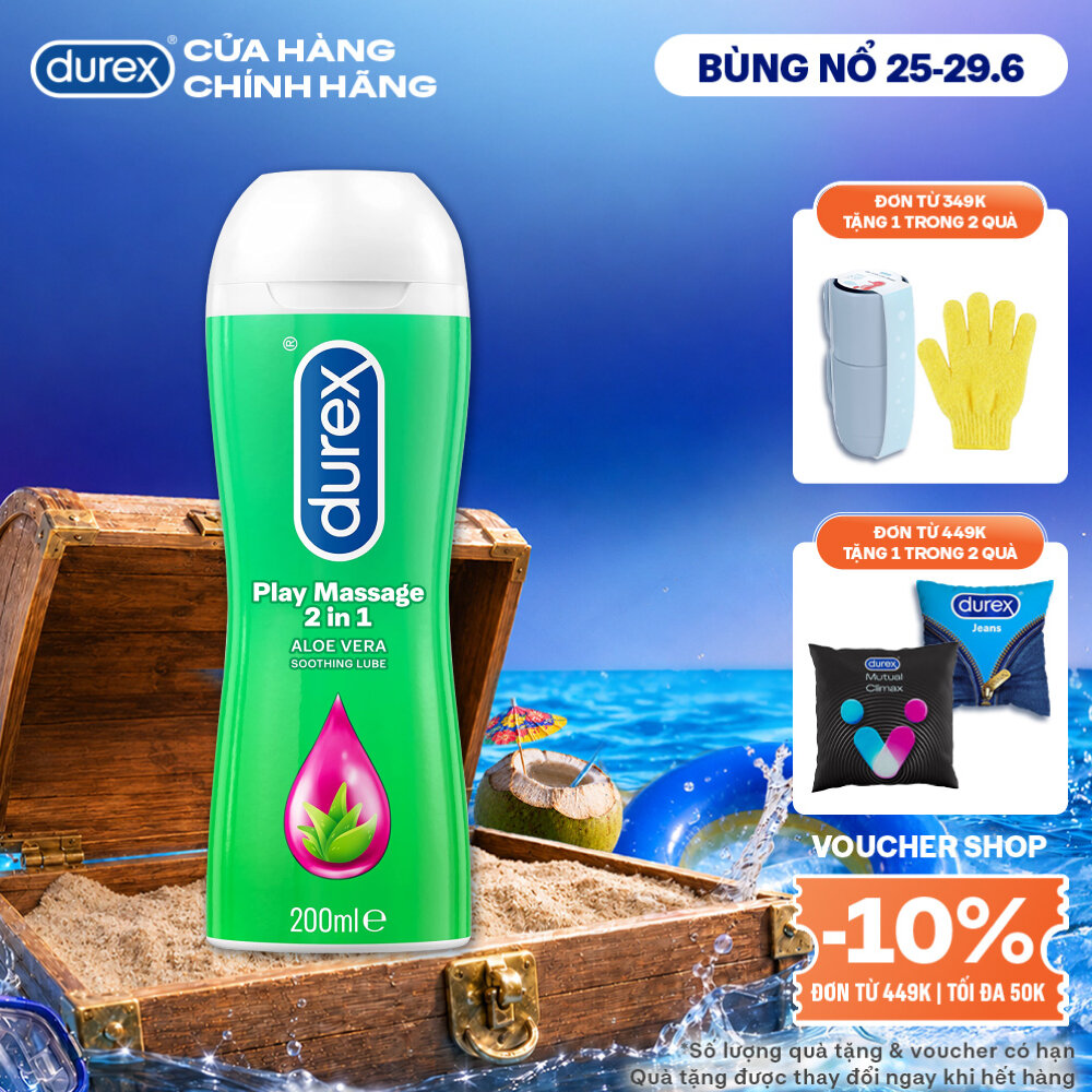 Gel bôi trơn Durex Play Massage gốc nước 200ml/chai