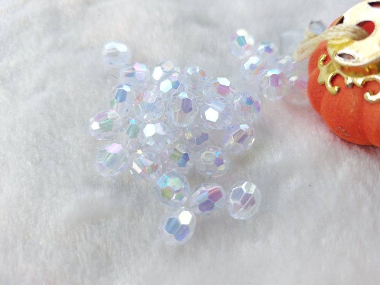 Túi 100 hạt cườm ánh xà cừ size 6mm, 8mm