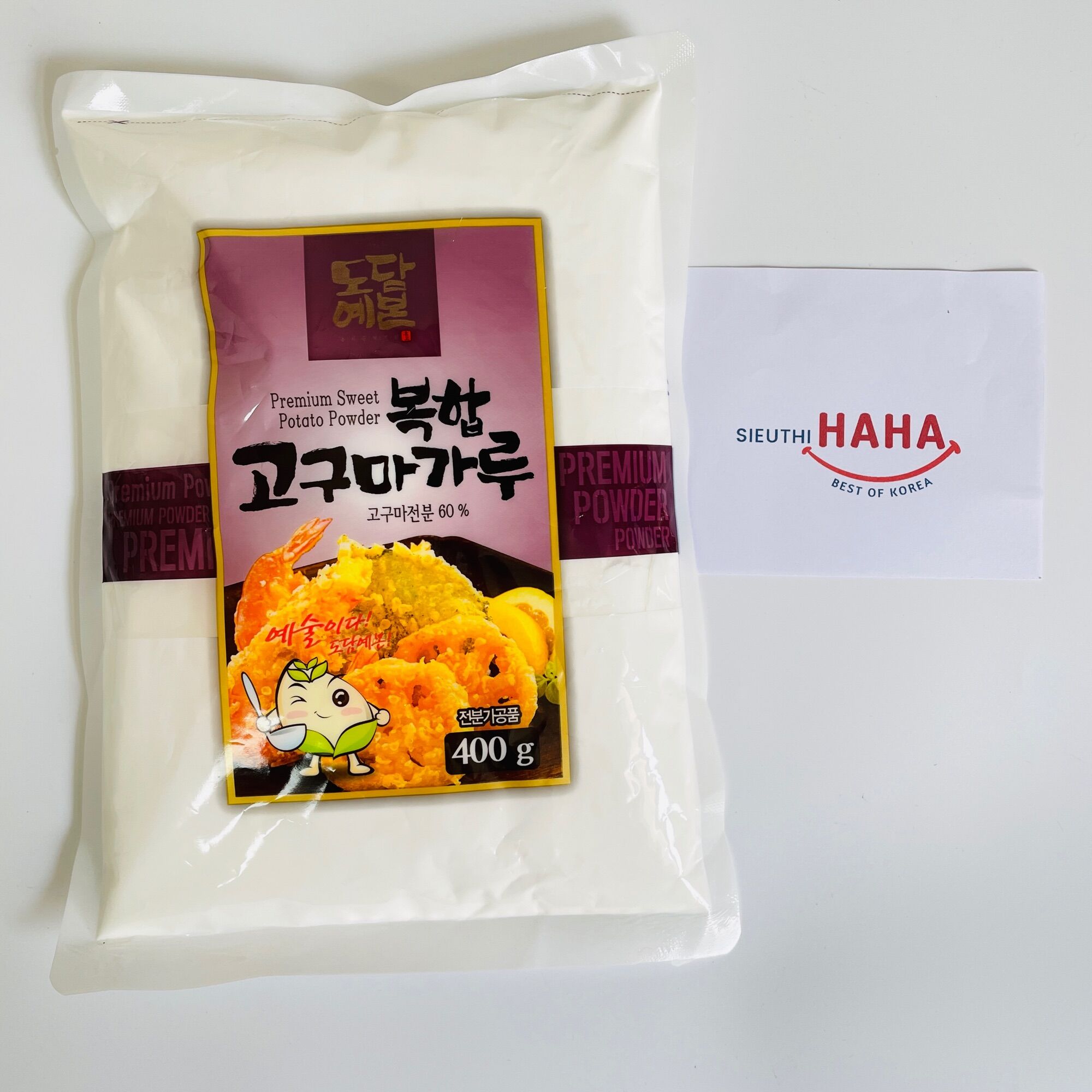 Bột khoai lang hàn quốc thượng hạng 400gr - premium sweet potato powder 고구마전분