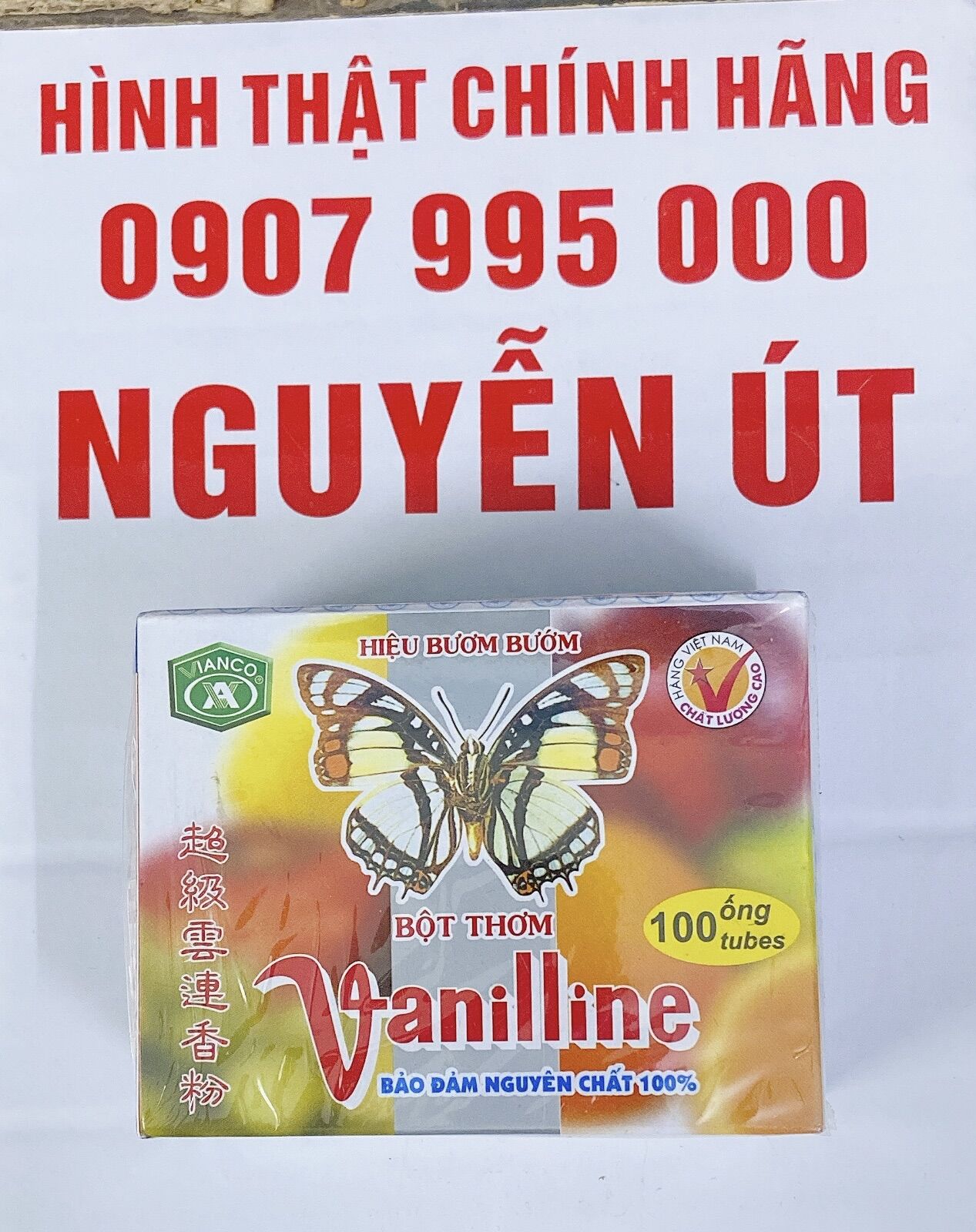 Bột thơm vanilline vianco 100 ống