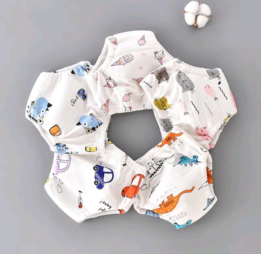 Combo 5 tã vải hoạ tiết cotton size 3-22kg giao ngẫu nhiên bé trai bé gái