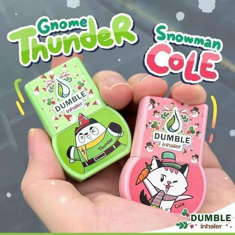 (Double Inhale) Ống hít mũi 2 đầu hình thú Thái Lan