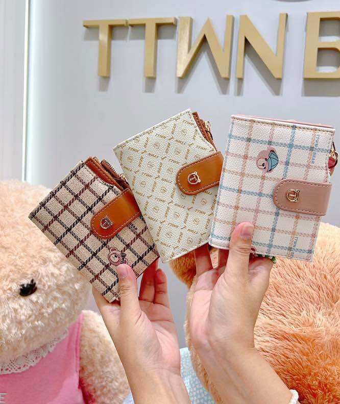 Ví ttwn bear chính hãng hoạ tiết siêu cute