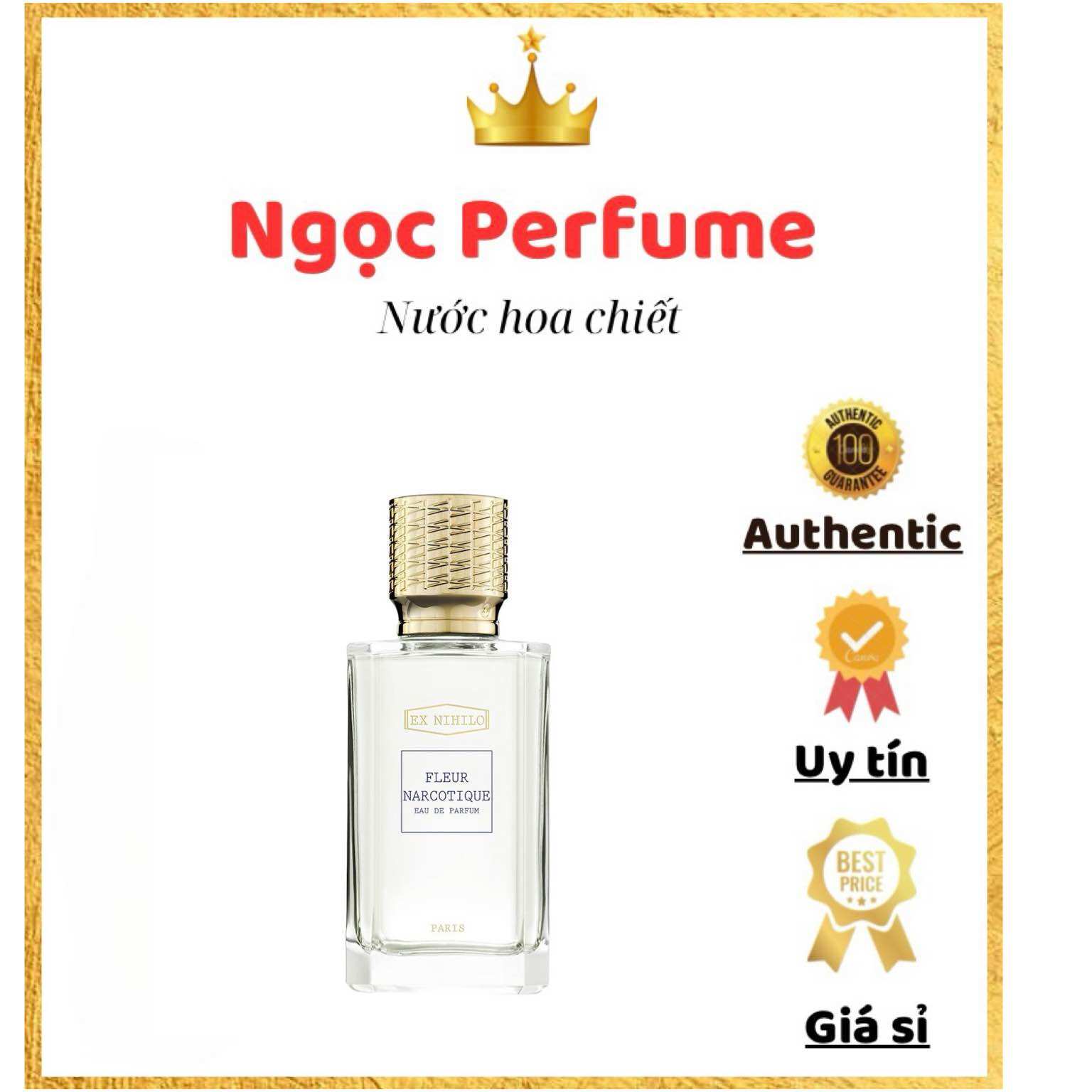10ml nước hoa ex nihilo fleur narcotique - Nước hoa unisex