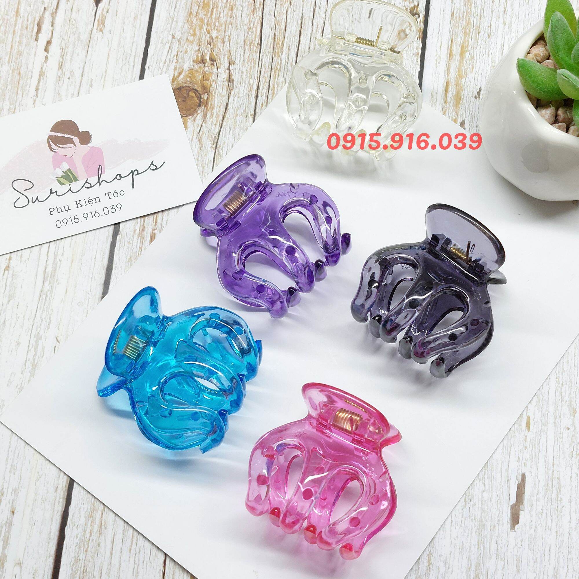 Kẹp tóc càng cua thái loại lớn, kẹp tóc càng cua 6 răng
