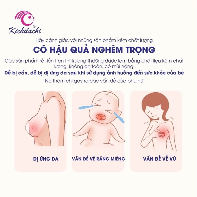Núm trợ ty Kichilachi miếng bảo vệ đầu ti cho mẹ (Hộp 2 chiếc)