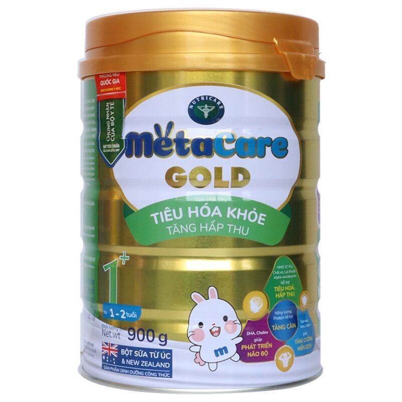 Sữa bột Nutricare Metacare Gold 1 900g