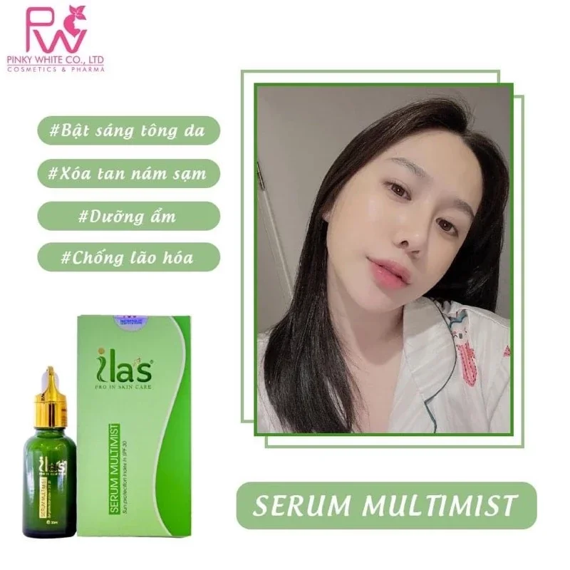 serum ilas dưỡng trắng da ngăn ngừa mụn nám tàn nhang cao cấp