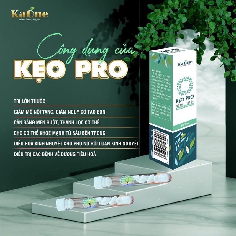 Kẹo pro xổ mỡ siết eo chóng lờn huỷ mỡ cứng