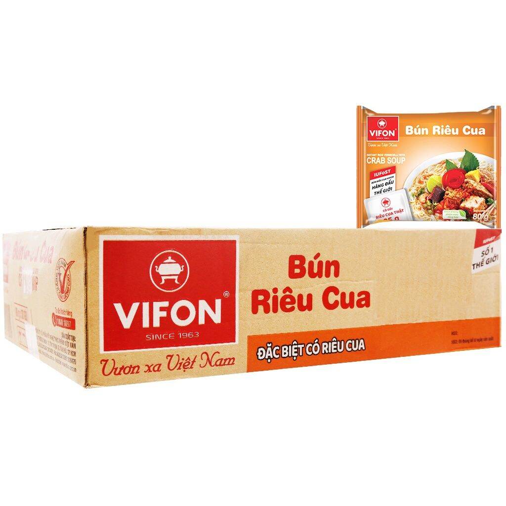 12 gói Bún riêu cua Vifon 80g