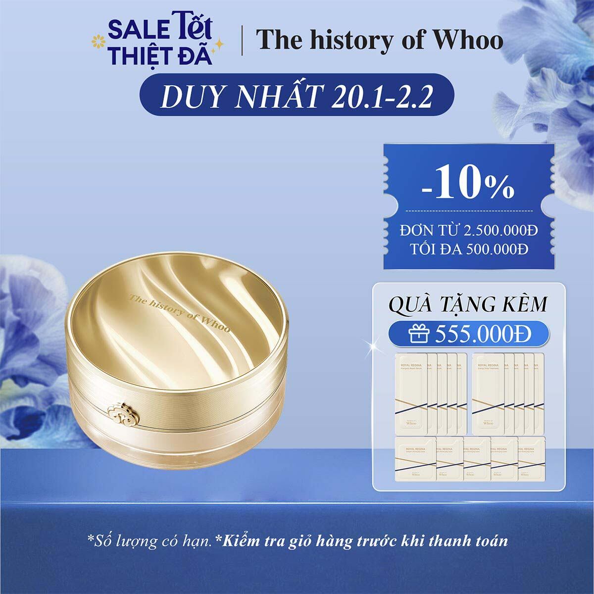 Phấn phủ Đông y dạng bột bắt sáng The history of Whoo Gongjinhyang Mi Jewelry Powder 28g