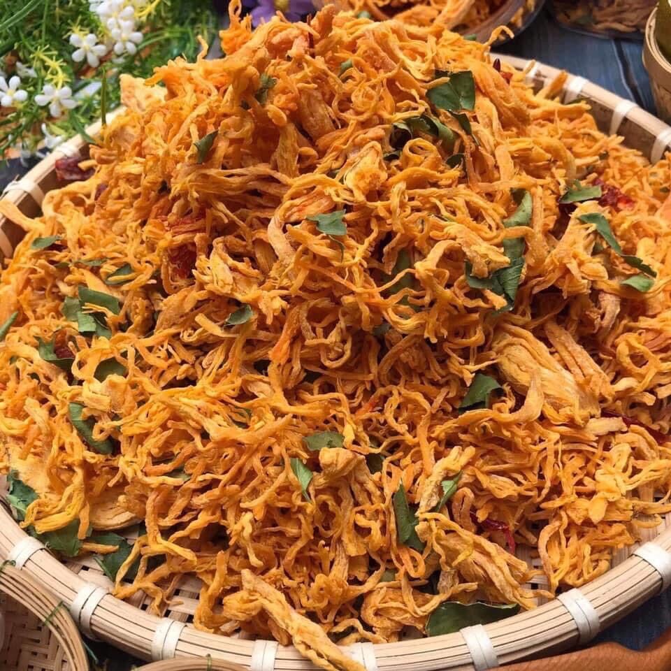 Khô gà lá chanh loại 1 - túi zip 500gr